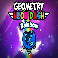 Geometry Neon Dash Rainbow - Unblocked WTF